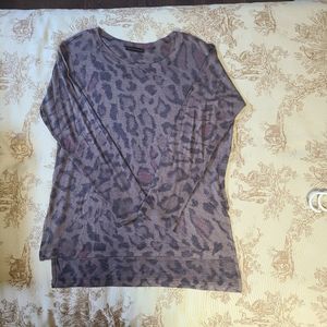 Nally & Millie Long Sleeve M Top, Leopard